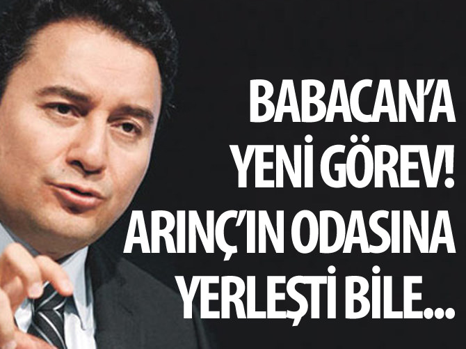 Ali Babacan'a yeni görev: Arınç'ın odasına yerleşti bile..