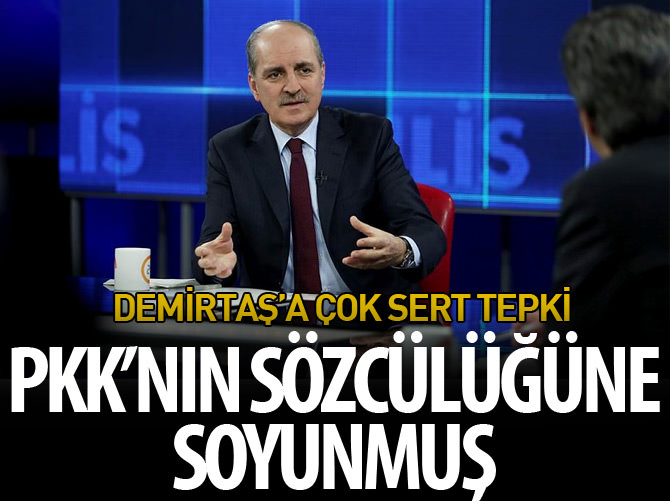 Kurtulmuş: Demirtaş PKK'nın sözcülüğüne soyunmuş