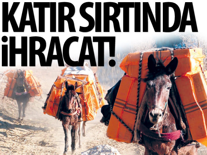 Katır sırtında ihracat!