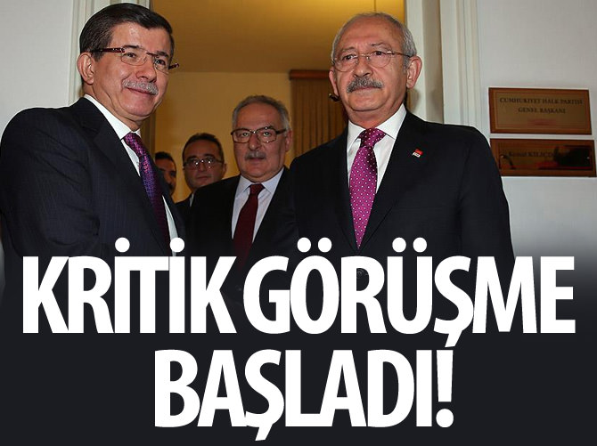 Başbakan Davutoğlu ile CHP Genel Başkanı Kılıçdaroğlu bir araya geldi