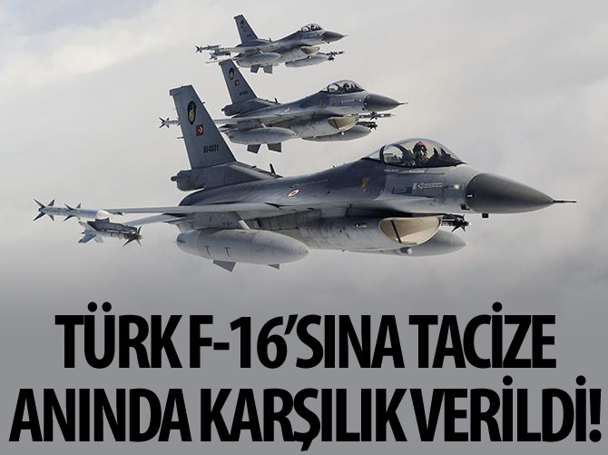 Yunan jetlerinden Türk F-16'sına taciz