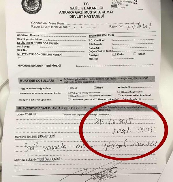 İşte ODTÜ’deki saldırının darp raporu - 1