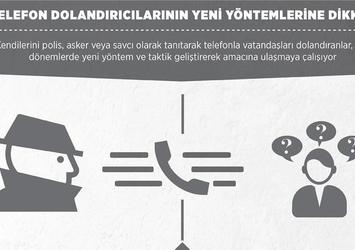 Telefon dolandırıcılarının yeni yöntemlerine dikkat