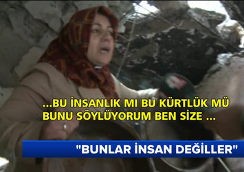 "Bunlar insan değiller"