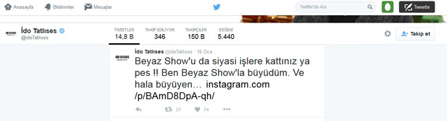 Ünlü şarkıcıdan 'Beyaz'ı yedirmeyiz' açıklaması - 1