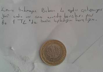 Sur'a bir lira gönderen çocuğun duygulandıran mektubu