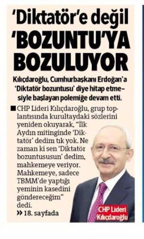 Hürriyet yine Erdoğan’ı hedef aldı