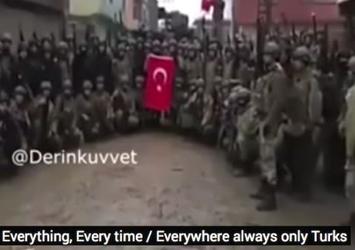 Sözde gazetecilerden komando marşına algı operasyonu