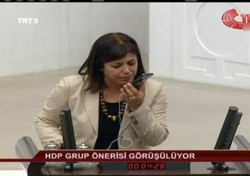 HDP'li vekil kürsüden canlı bağlantı yapmak istedi!