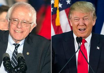 ABD'deki ikinci ön seçimin galibi Sanders ve Trump oldu
