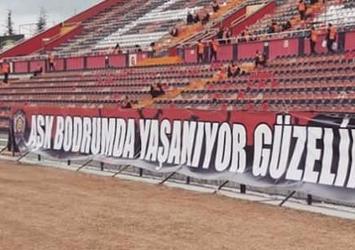 Eskişehir tribünlerinden PKK'ya Bodrum göndermesi