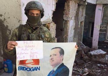 Mehmetçik'in Erdoğan sevgisi