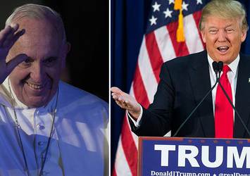 Papa ile Trump arasında söz düellosu