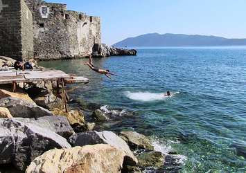 Bodrum'da şubat ayında deniz keyfi