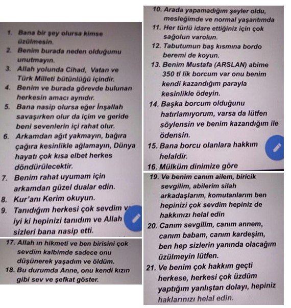 Sur şehidinin telefonundan çıkan vasiyet! - 1