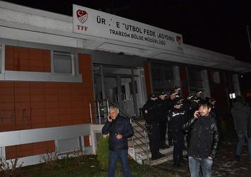 Trabzonspor taraftarları TFF binasını bastı