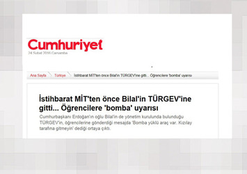 TÜRGEV'den Cumhuriyet'e yalanlama
