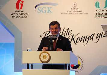Başbakan Davutoğlu, Konya Ticaret Borsası'nda tarım sektörü ile ilgili önemli mesajlar verdi