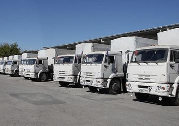 Rus tırlarının transit geçişine engel