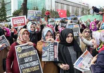 FETÖ firarda ablalar eylemde
