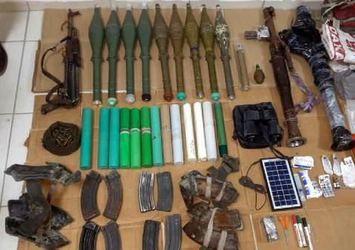 PKK'ya ait çok sayıda mühimmat ele geçirildi