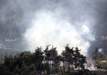 Türkmendağı'ndaki bir askeri alana top ve füze düştü