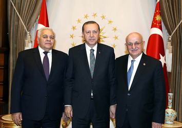 Erdoğan, Azerbaycan Meclis Başkanı Asadov'u kabul etti