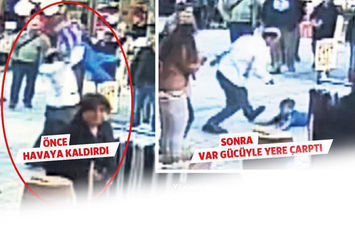 Suriyeli çocuğu yerden yere vuran esnaf gözaltında