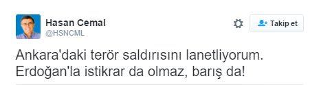 Hasan Cemal'den skandal Erdoğan tweet'i - 1