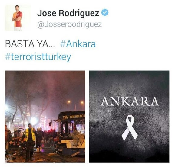 Jose Rodriguez’den skandal Ankara paylaşımı!