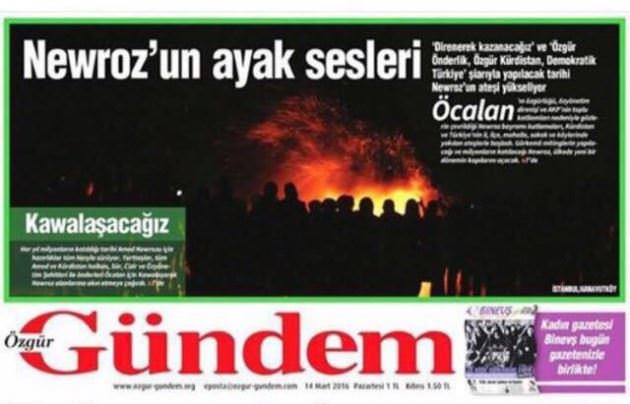 Özgür Gündem'in o manşeti hakkında soruşturma - 1