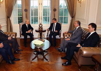Başbakan Davutoğlu ile MHP lideri Bahçeli bir araya geldi
