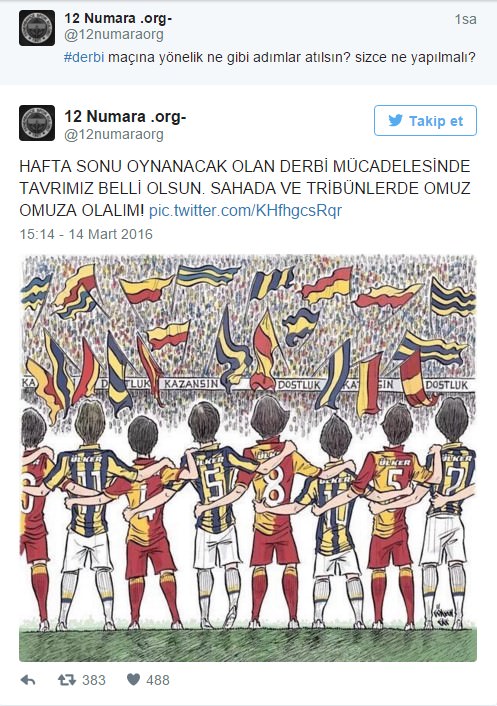 Fenerbahçelilerden derbiyi birlikte izleyelim çağrısı - 1