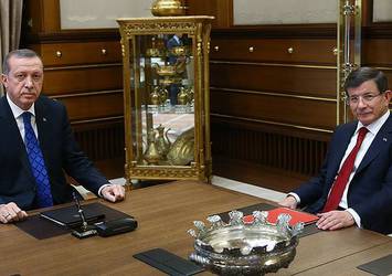 Cumhurbaşkanı Erdoğan, Başbakan Davutoğlu'nu kabul etti