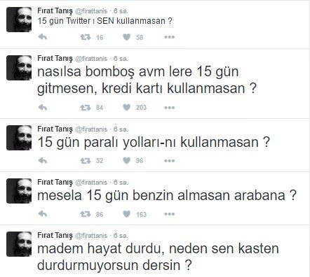Fırat Tanış'ın tweet'leri tepki çekti - 1