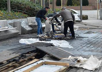 Belçika'daki terör örgütü çadırı kaldırıldı