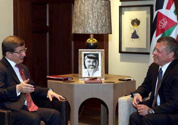 Başbakan Davutoğlu, Kral 2. Abdullah ile görüştü
