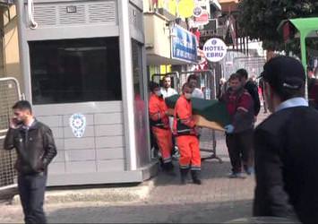 Polis merkezinde cinnet getirdi