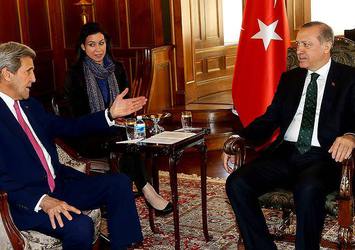 Cumhurbaşkanı Erdoğan John Kerry ile görüştü