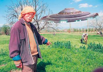 UFO gördüğünü iddia etti!