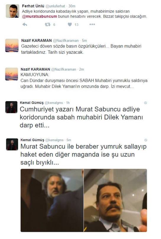 Can Dündar duruşmasında Sabah muhabirine alçak saldırı - 1