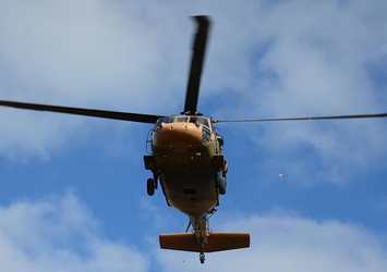 Askeri helikopter düştü!