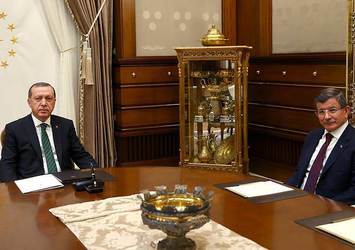 Erdoğan, Davutoğlu'nu kabul etti
