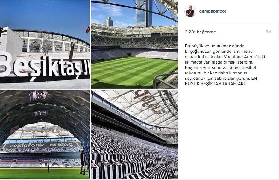 Demba Ba'dan Beşiktaş'a duygusal mesaj! - 1