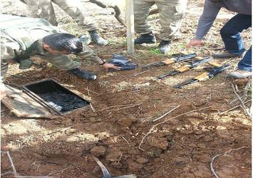 Şırnak'ta toprağa gömülü silahlar bulundu