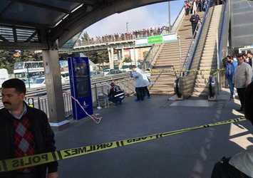 Metrobüs durağına bomba koyan şahıs yakalandı
