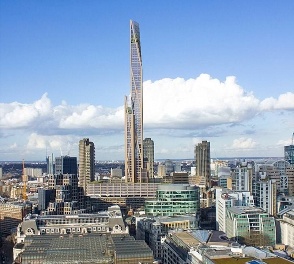 Londra'ya tahtadan 80 katlı gökdelen - 1