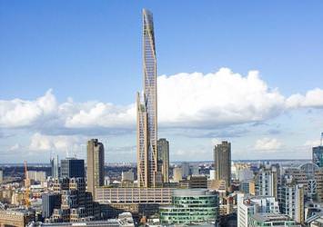 Londra'ya tahtadan 80 katlı gökdelen