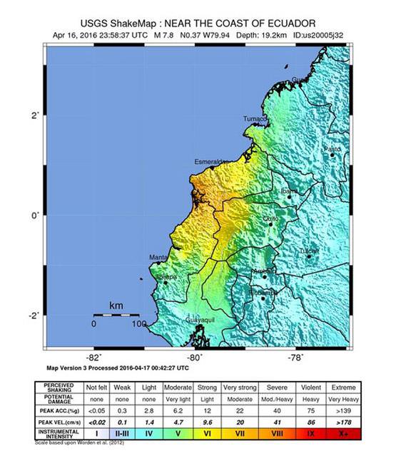 Ekvador'da 7,8'lik deprem - 1