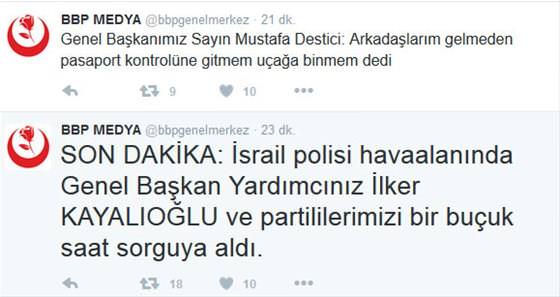 BBP lideri Mustafa Destici İsrail'de gözaltına alındı! - 1